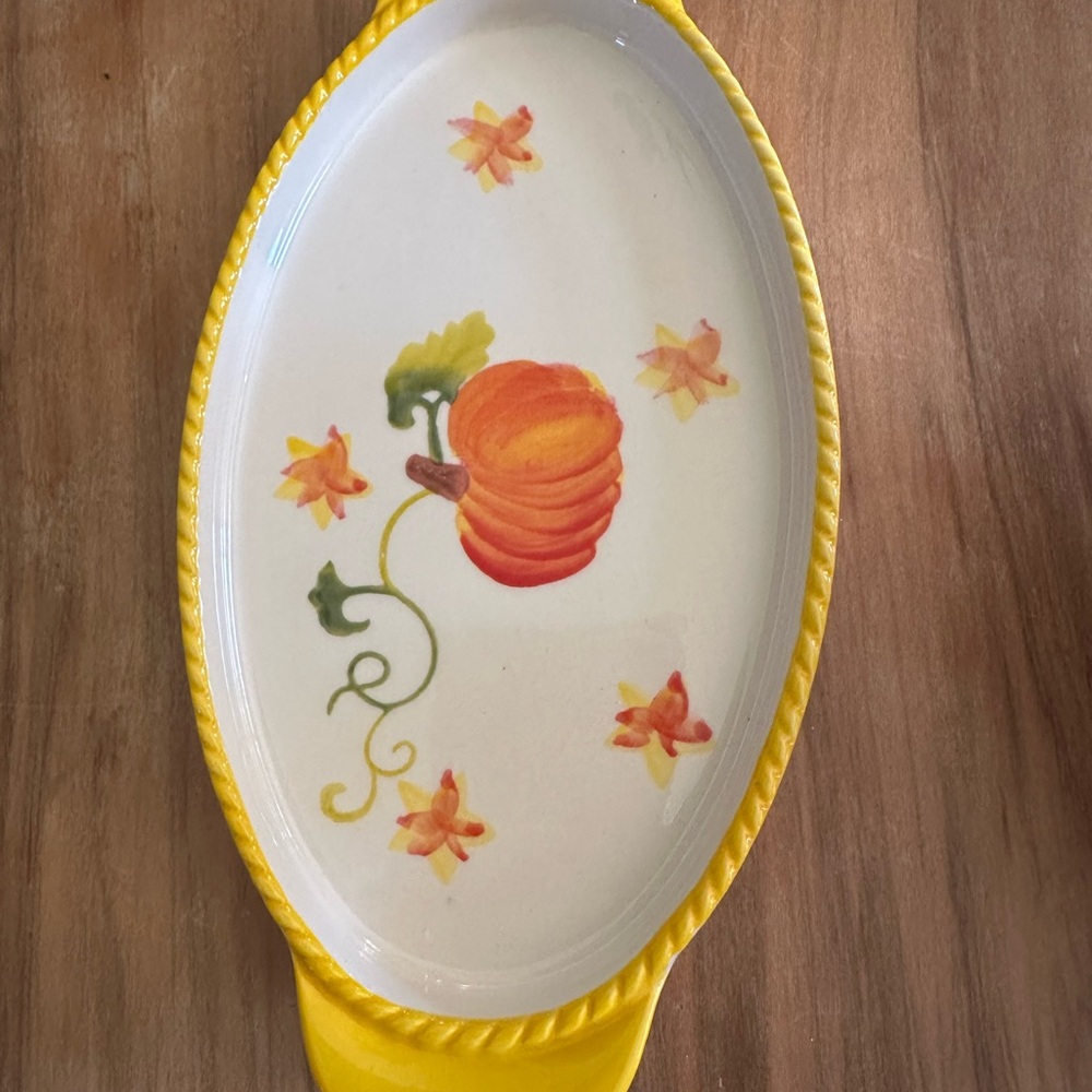 Temptations Pumpkin Butter Dish with Lid - Picture 2 of 7